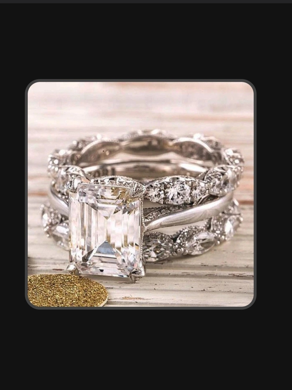 Antique Bright Stack Ring Set Charolette & Grace